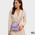 Petit sac à bandoulière en cuir structuré - Le Jacquemart