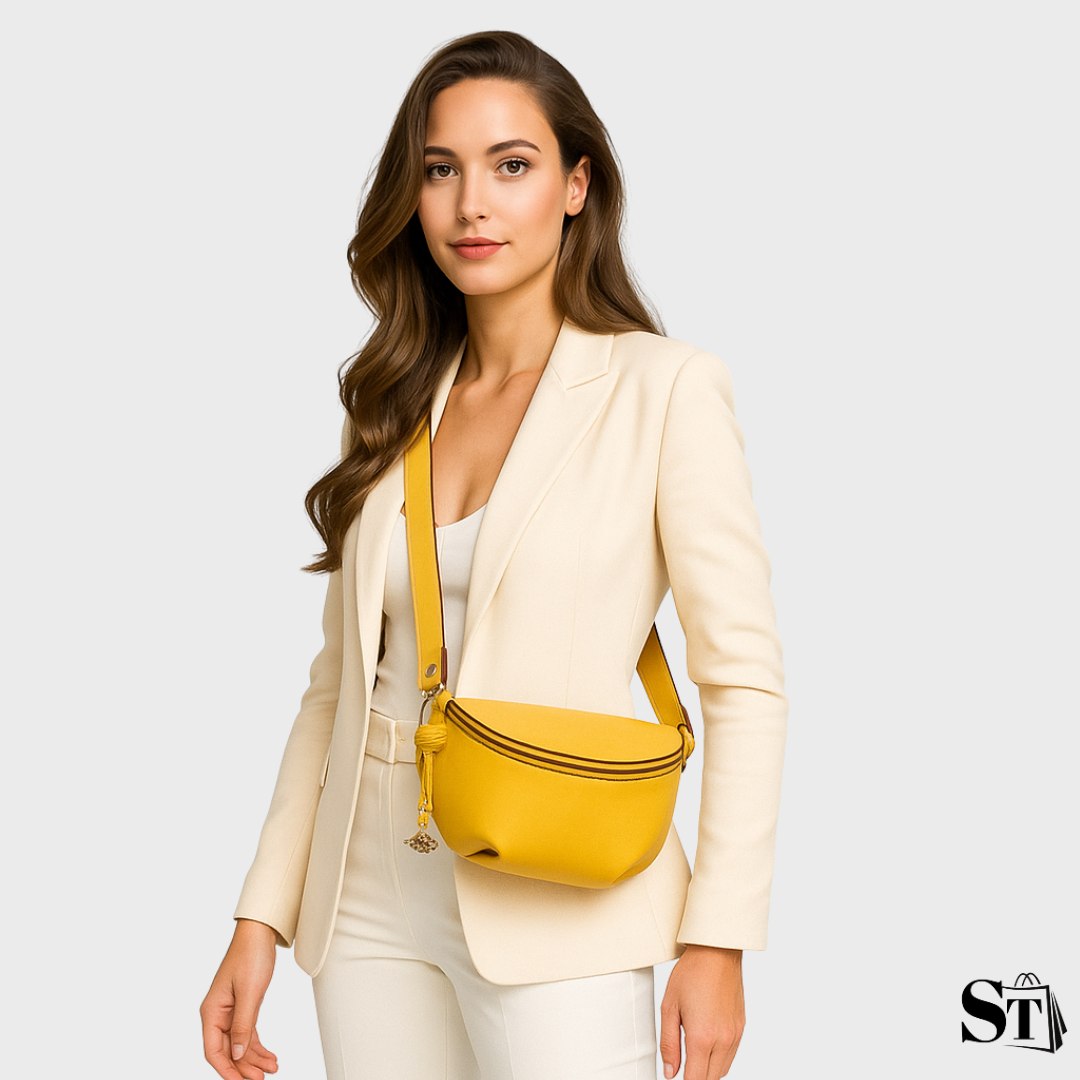 Sac banane cuir véritable - Lolly