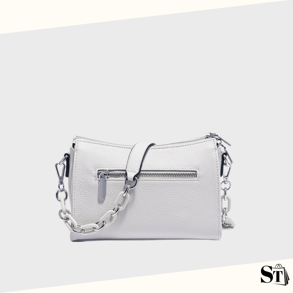 Sac d'épaule allongé tendance femme en cuir - L'Héritier