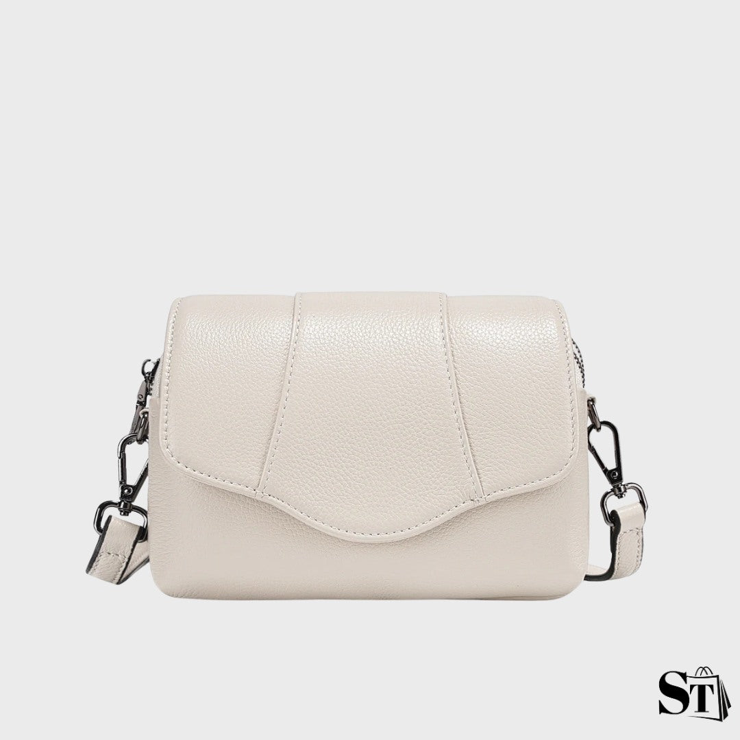 Sac à bandoulière coquillage en cuir | Le Pampelonne