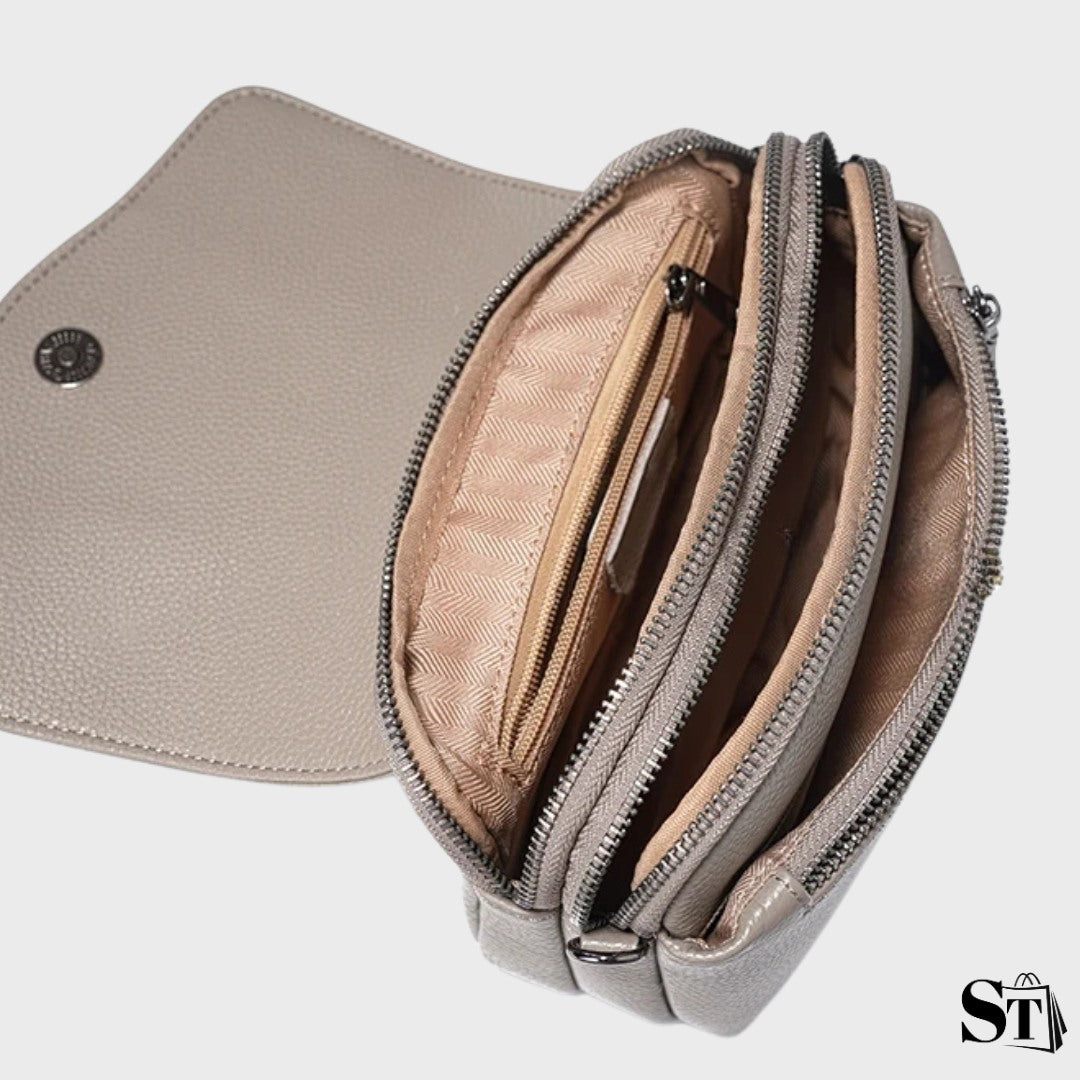 Sac à bandoulière coquillage en cuir | Le Pampelonne