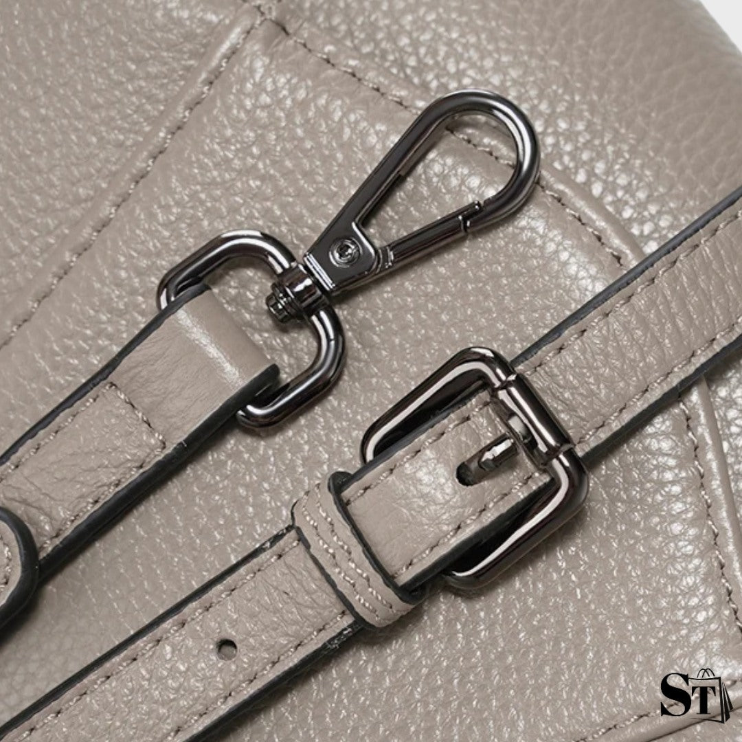 Sac à bandoulière coquillage en cuir | Le Pampelonne