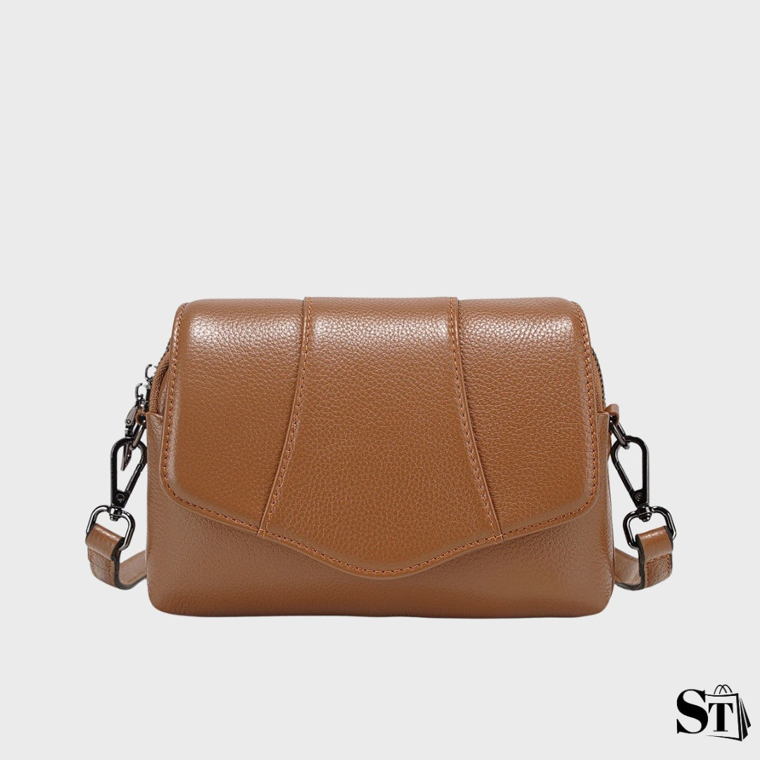 Sac à bandoulière coquillage en cuir | Le Pampelonne