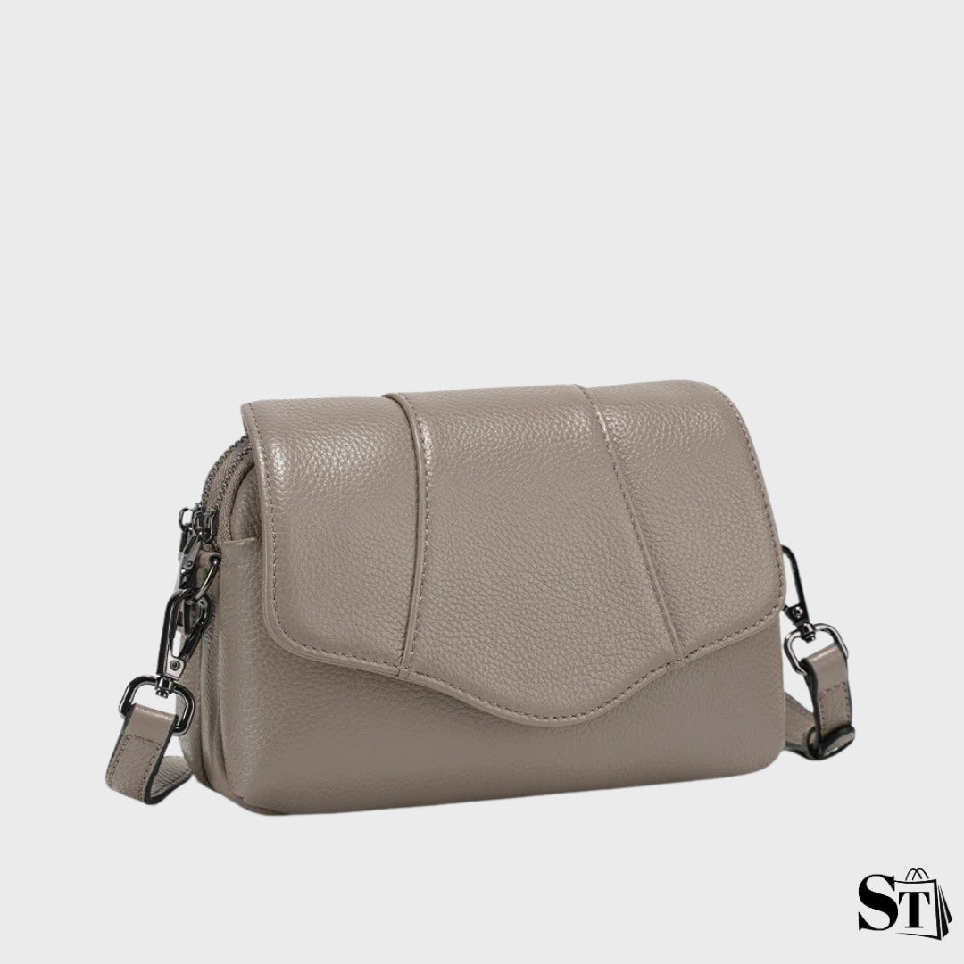 Sac à bandoulière coquillage en cuir | Le Pampelonne