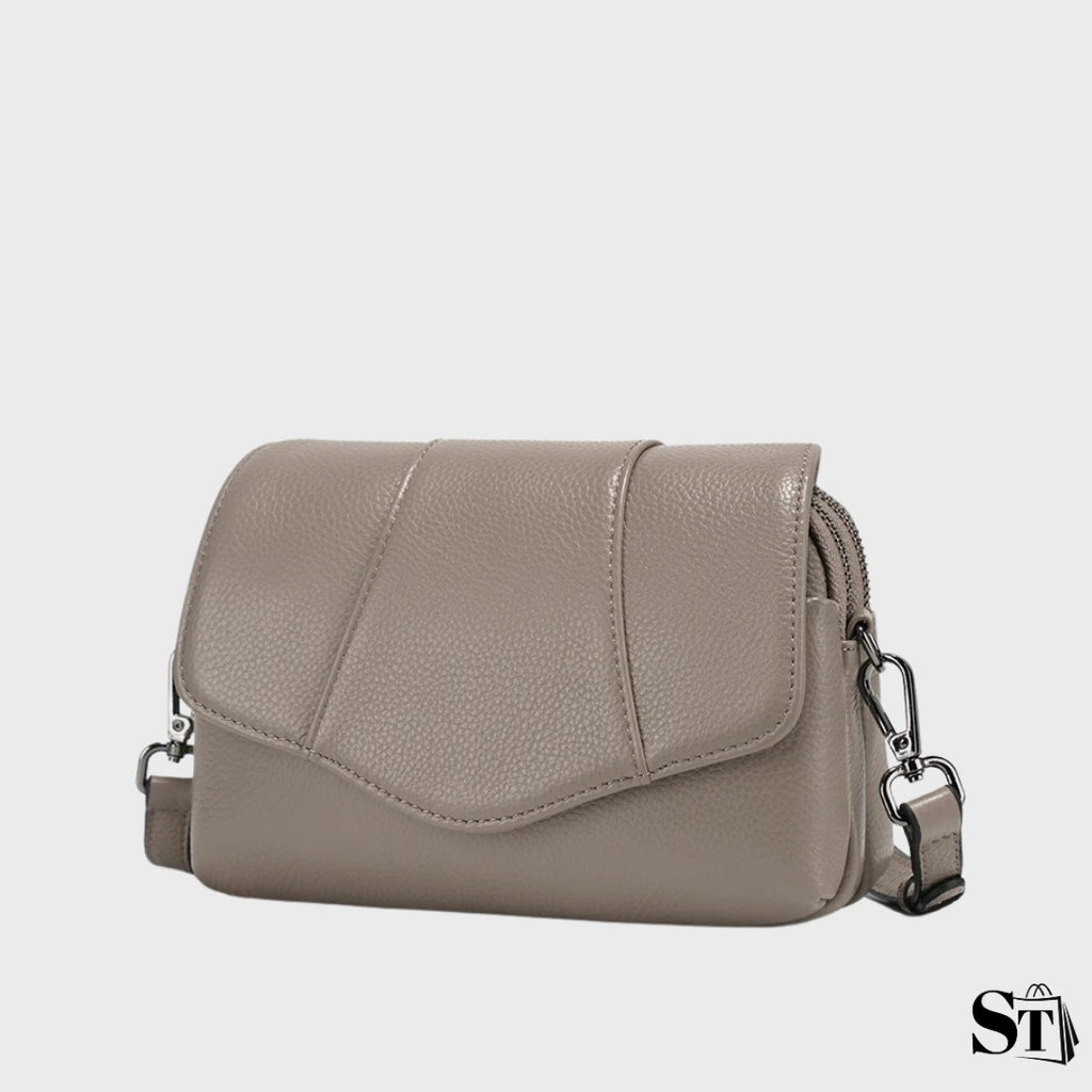 Sac à bandoulière coquillage en cuir | Le Pampelonne
