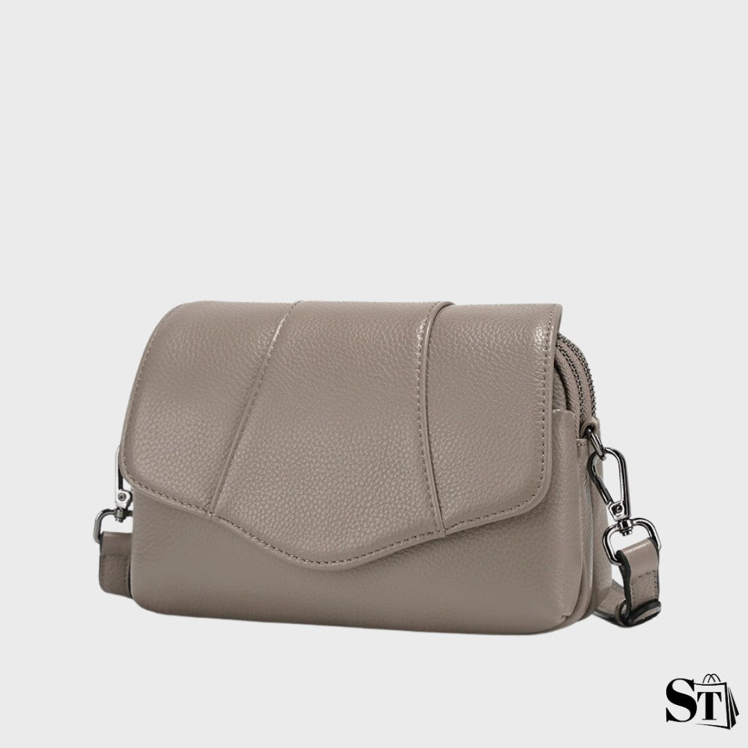 Sac à bandoulière coquillage en cuir | Le Pampelonne