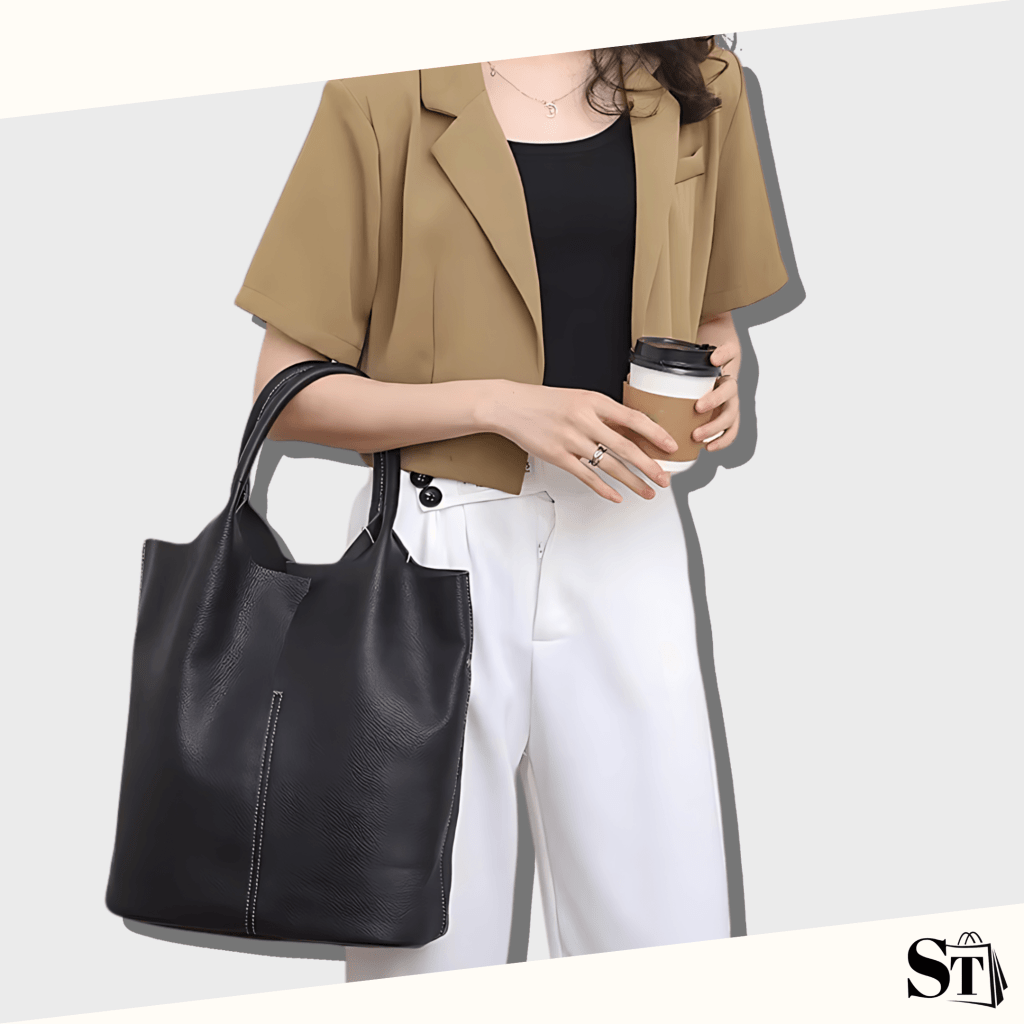Le simpliste | Sac à main porté épaule en cuir