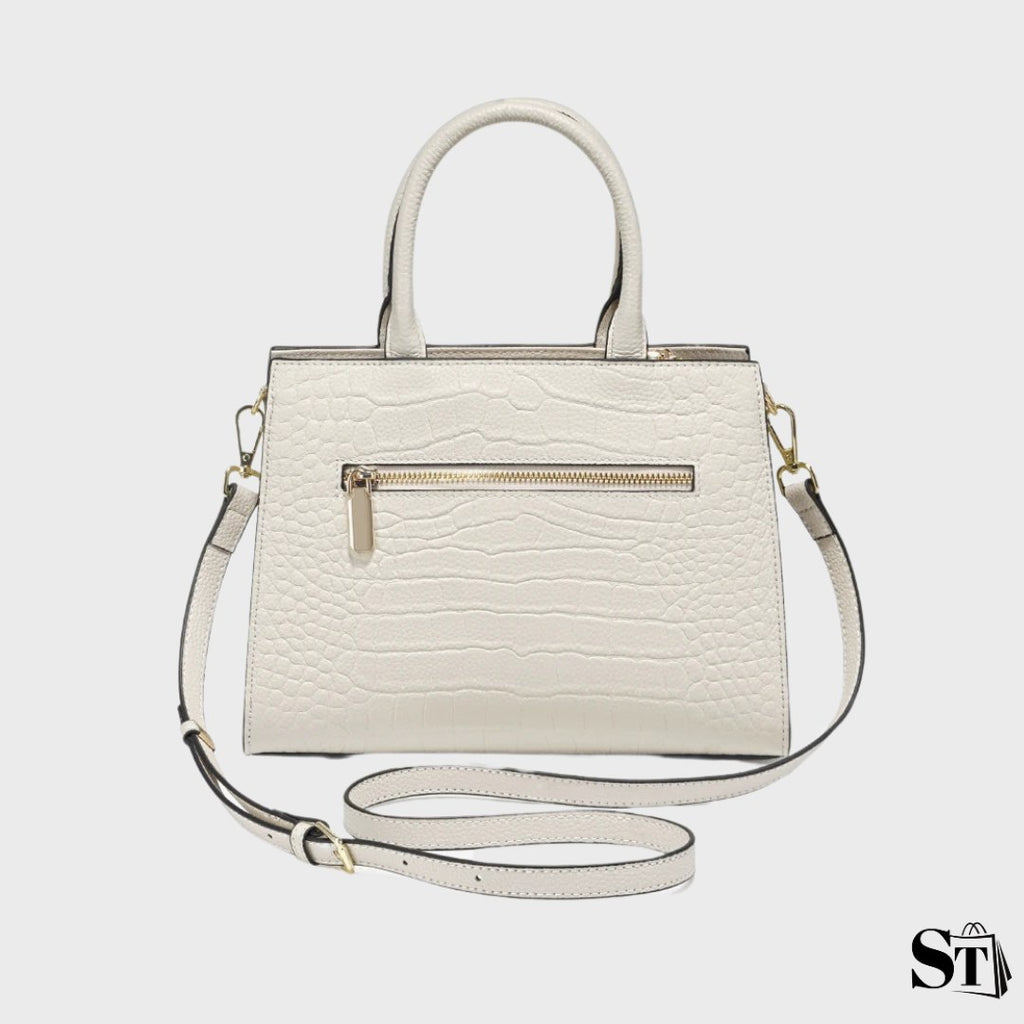 Structured crocodile handbag - Vittoria