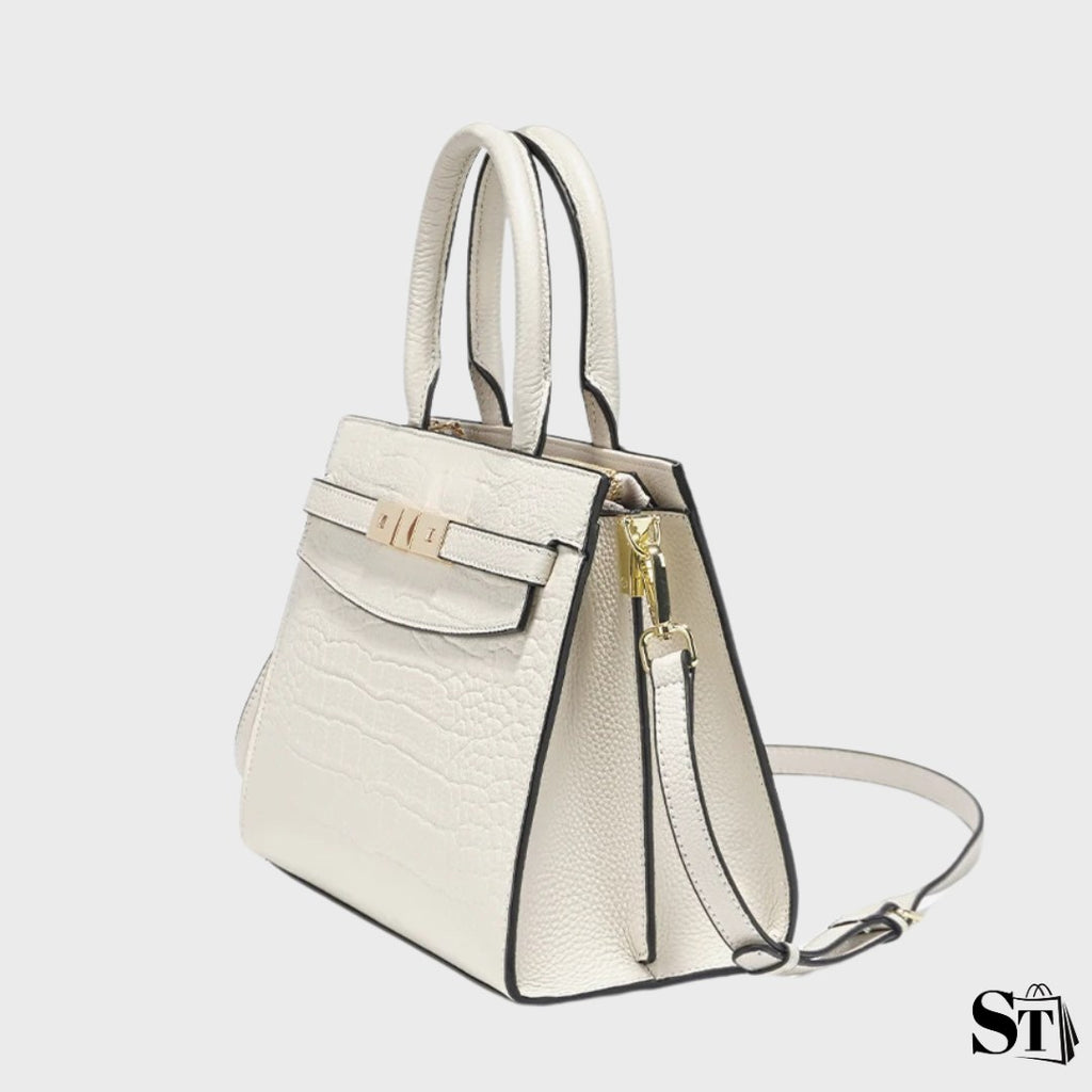 Structured crocodile handbag - Vittoria