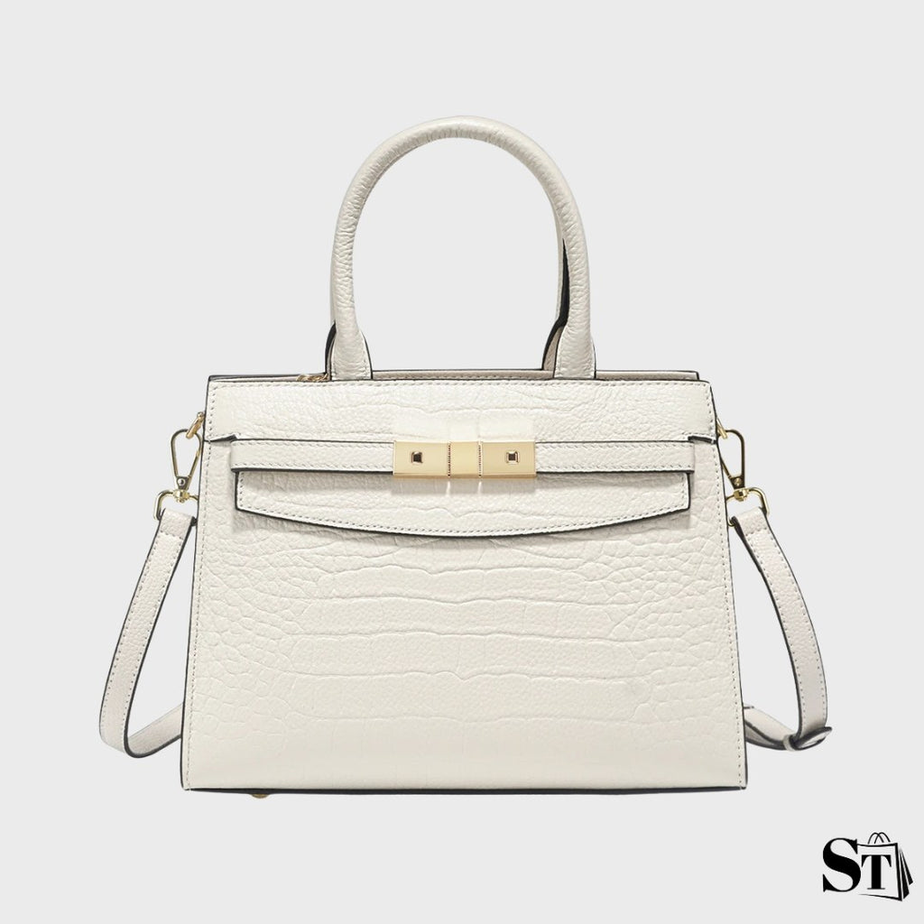 Structured crocodile handbag - Vittoria