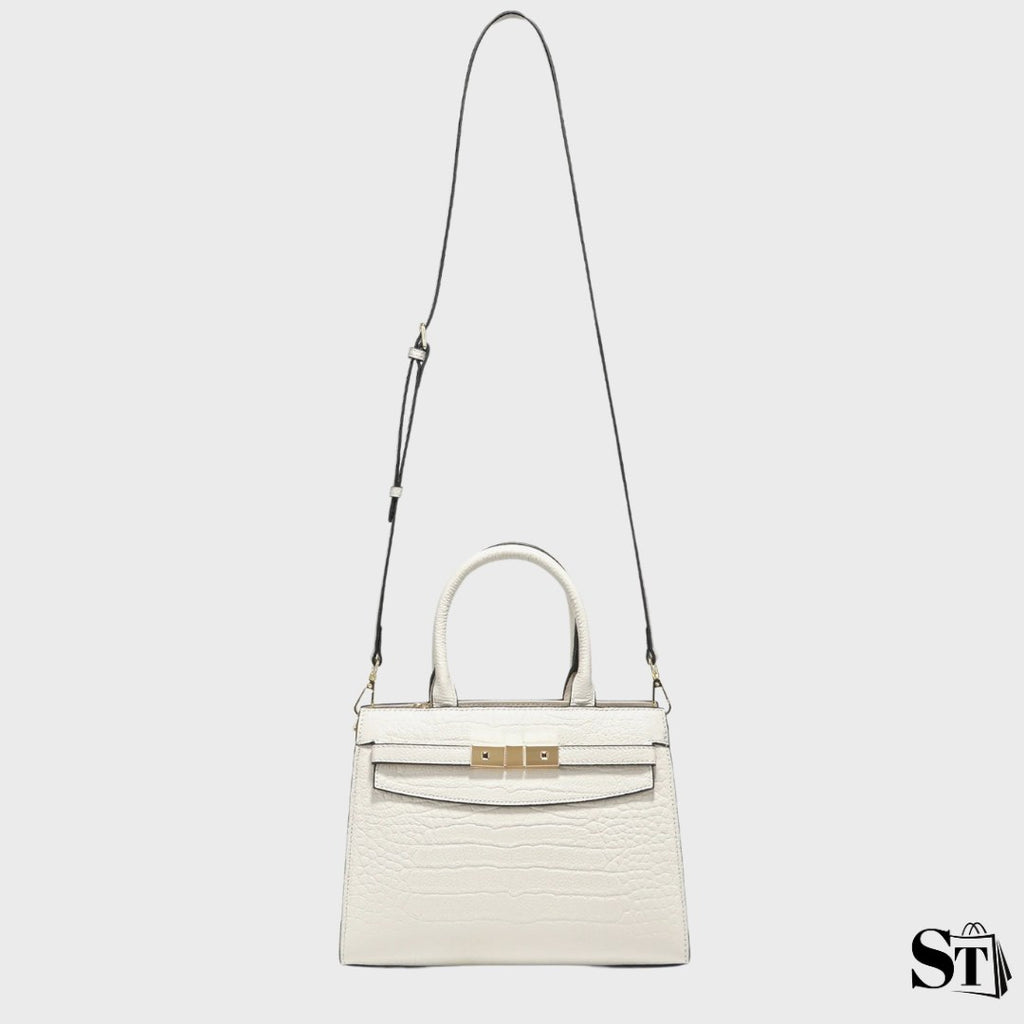 Structured crocodile handbag - Vittoria