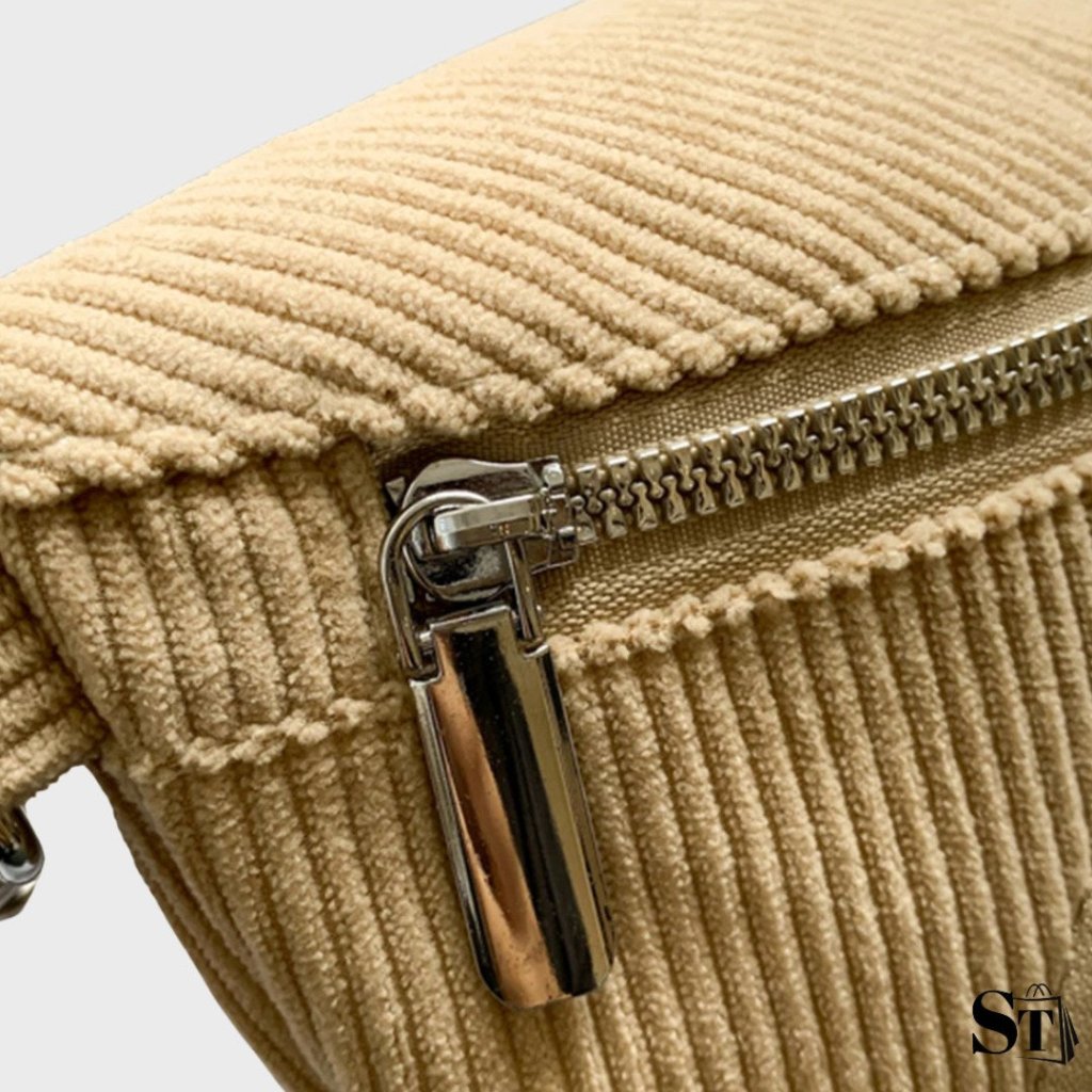 Côte à côte | Sac banane velours côtelé