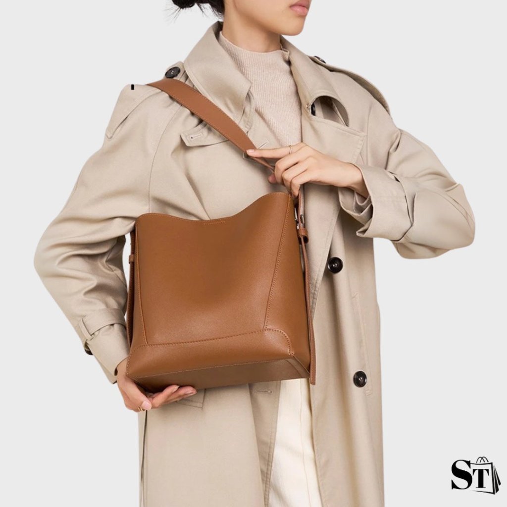 Épure | Sac seau cuir femme revisité
