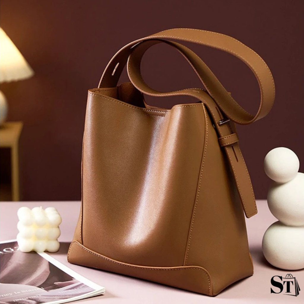 Épure | Sac seau cuir femme revisité
