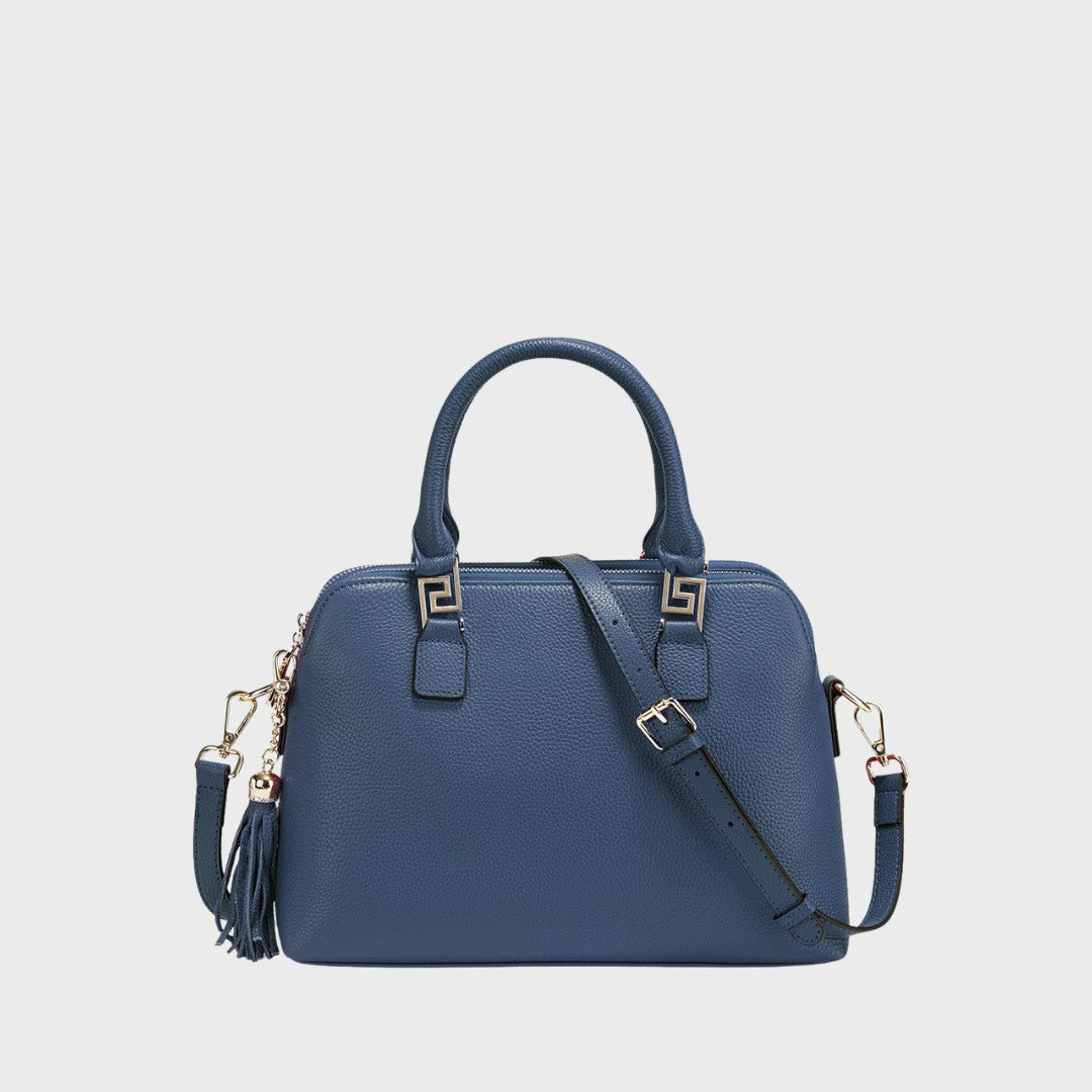 Le Haron - Sac bowling en cuir grainé femme