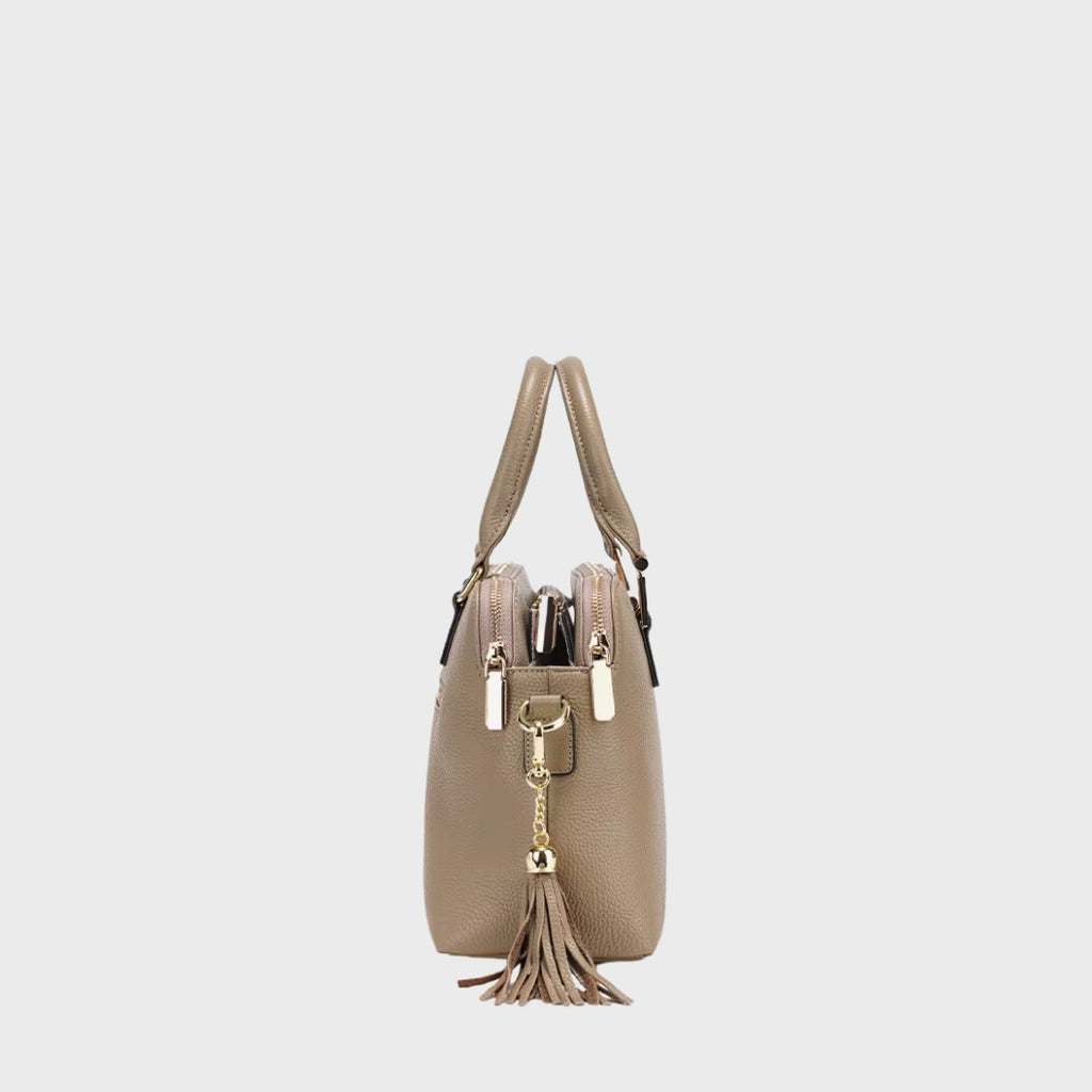 Sac bowling en cuir grainé femme - Le Haron