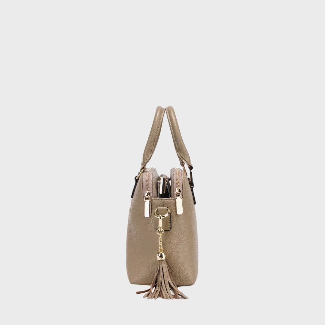 Sac bowling en cuir grainé femme - Le Haron