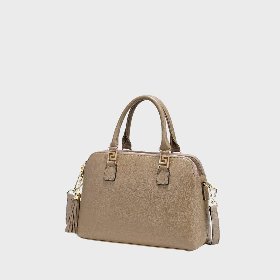 Sac bowling en cuir grainé femme - Le Haron
