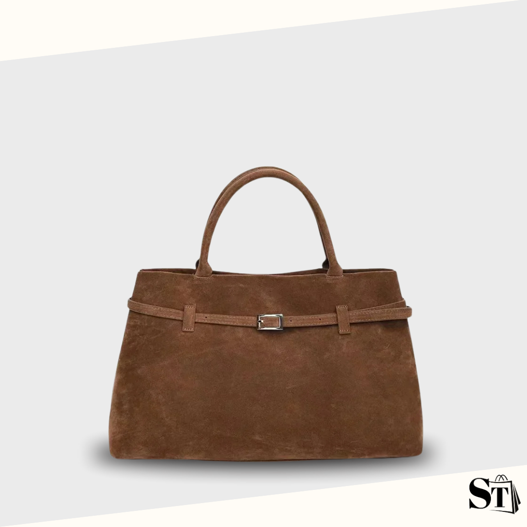 Sac à main femme en daim marron