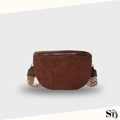 Sac banane daim marron "saddlebrown"