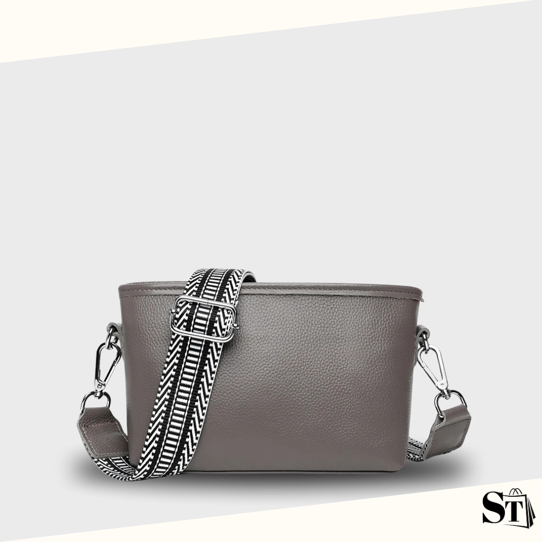 sac à bandoulière femme chic gris