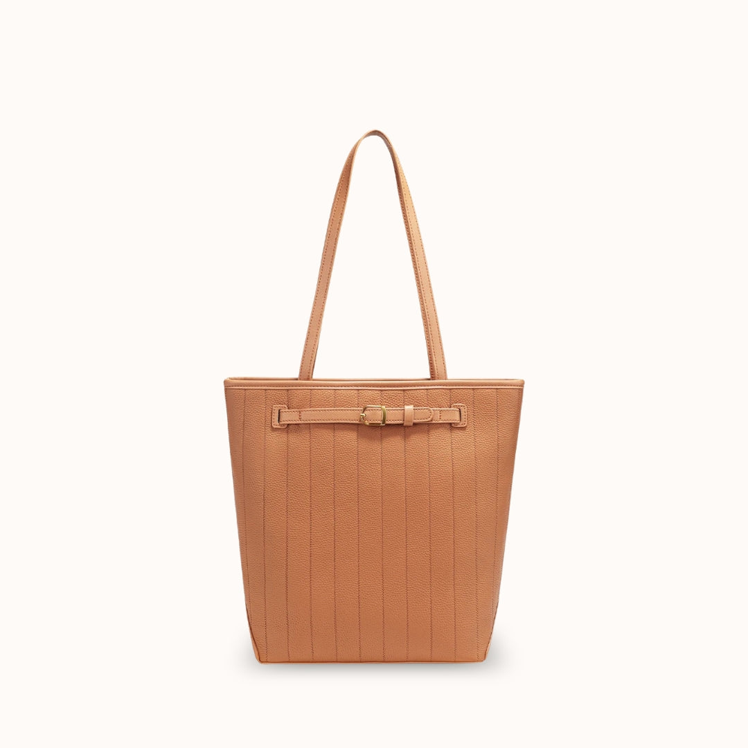 Le Ligio marron — Sac cabas cuir véritable femme | StylishStrap