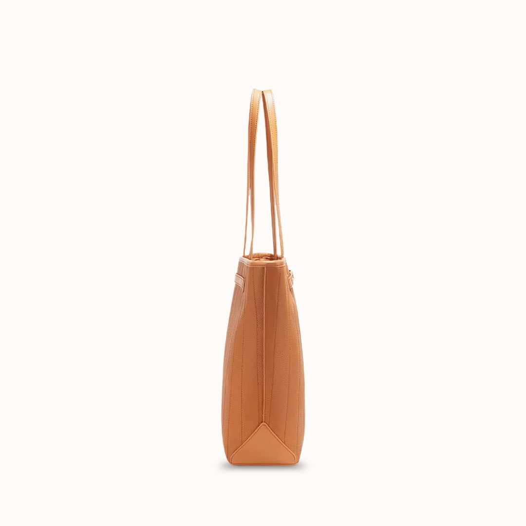 Le Ligio — Sac cabas cuir grainé structuré femme | StylishStrap