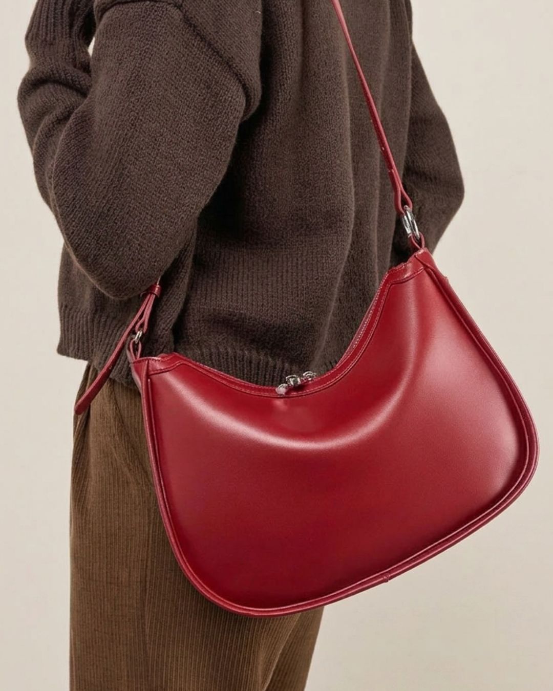 Sac hobo cuir souple élégant - Éclipse