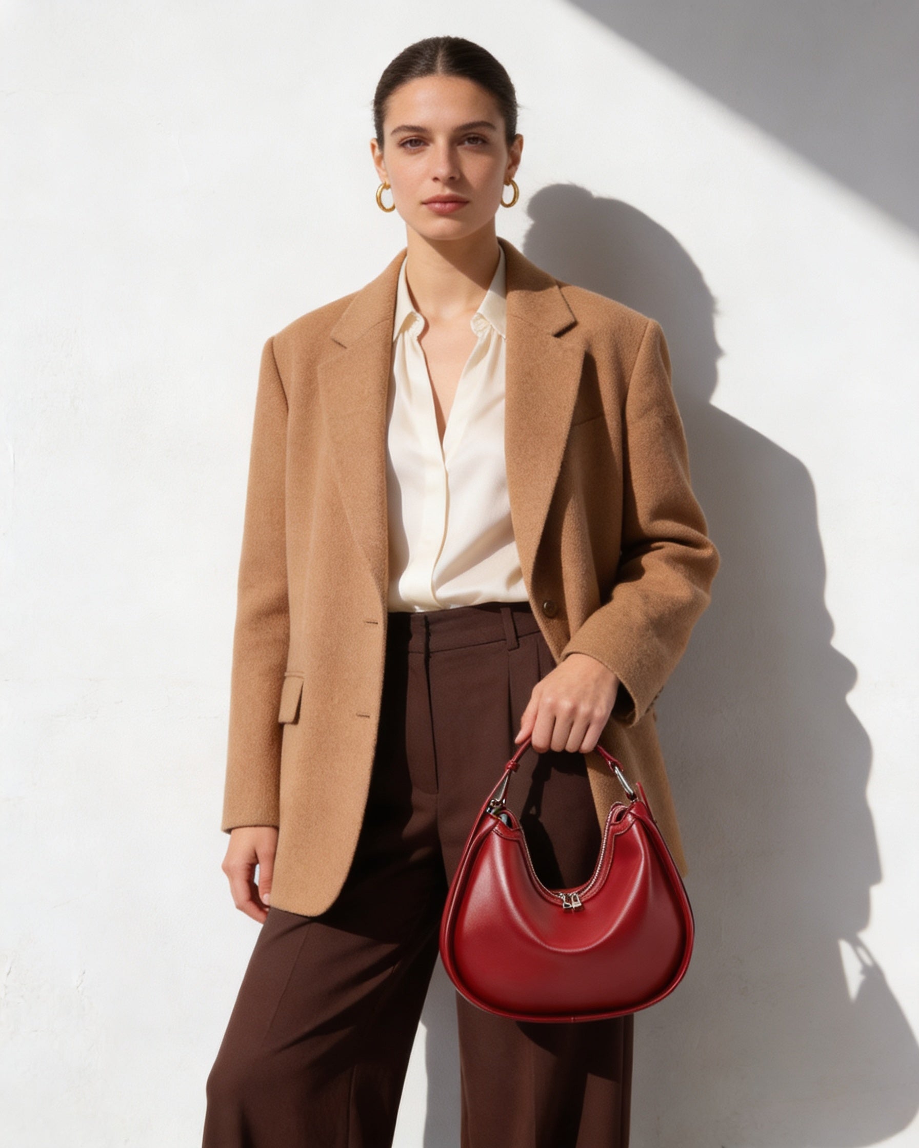 Sac hobo cuir souple élégant - Éclipse