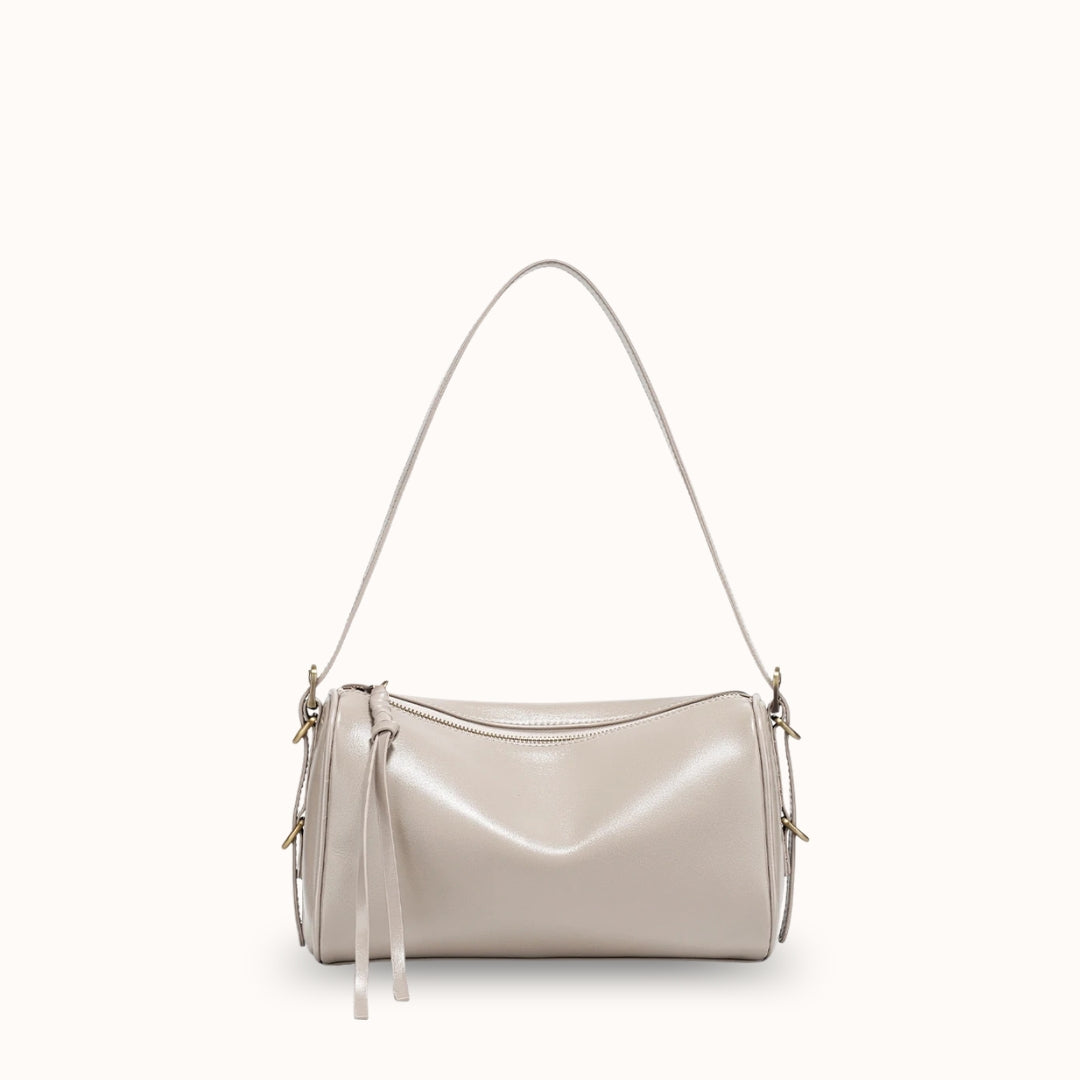 Le Karmin beige — Sac bandoulière cuir véritable femme | StylishStrap