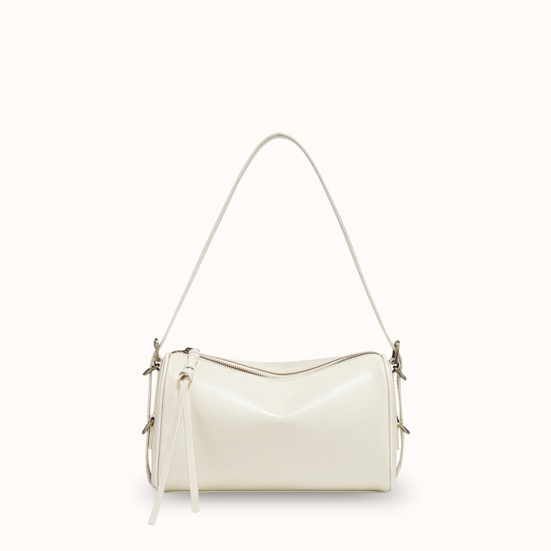 Le Karmin blanc cassé — Sac porté épaule cuir souple | StylishStrap