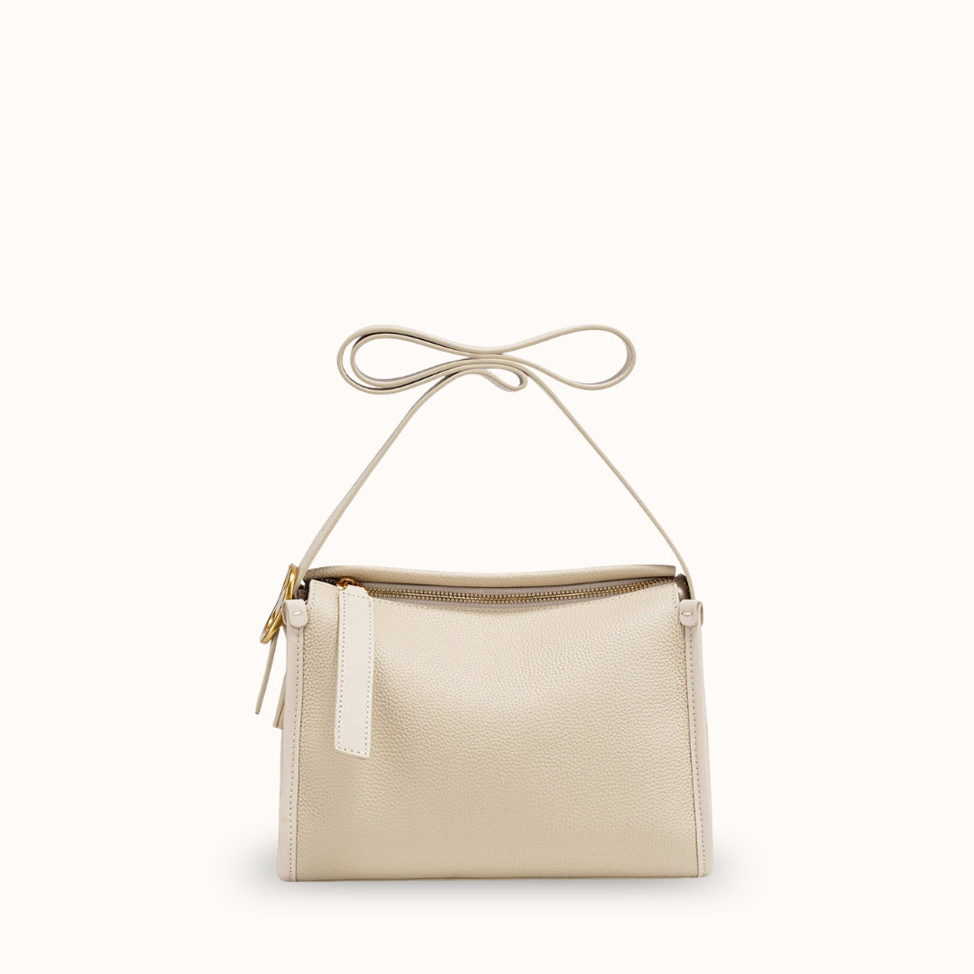L'Oblong — Sac porté épaule en cuir grainé véritable femme | StylishStrap