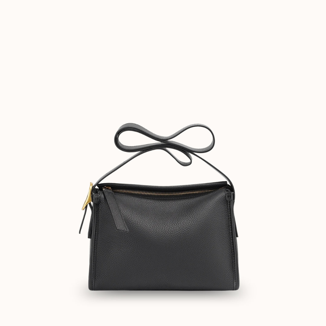 L'Oblong — Sac porté épaule en cuir grainé véritable femme | StylishStrap