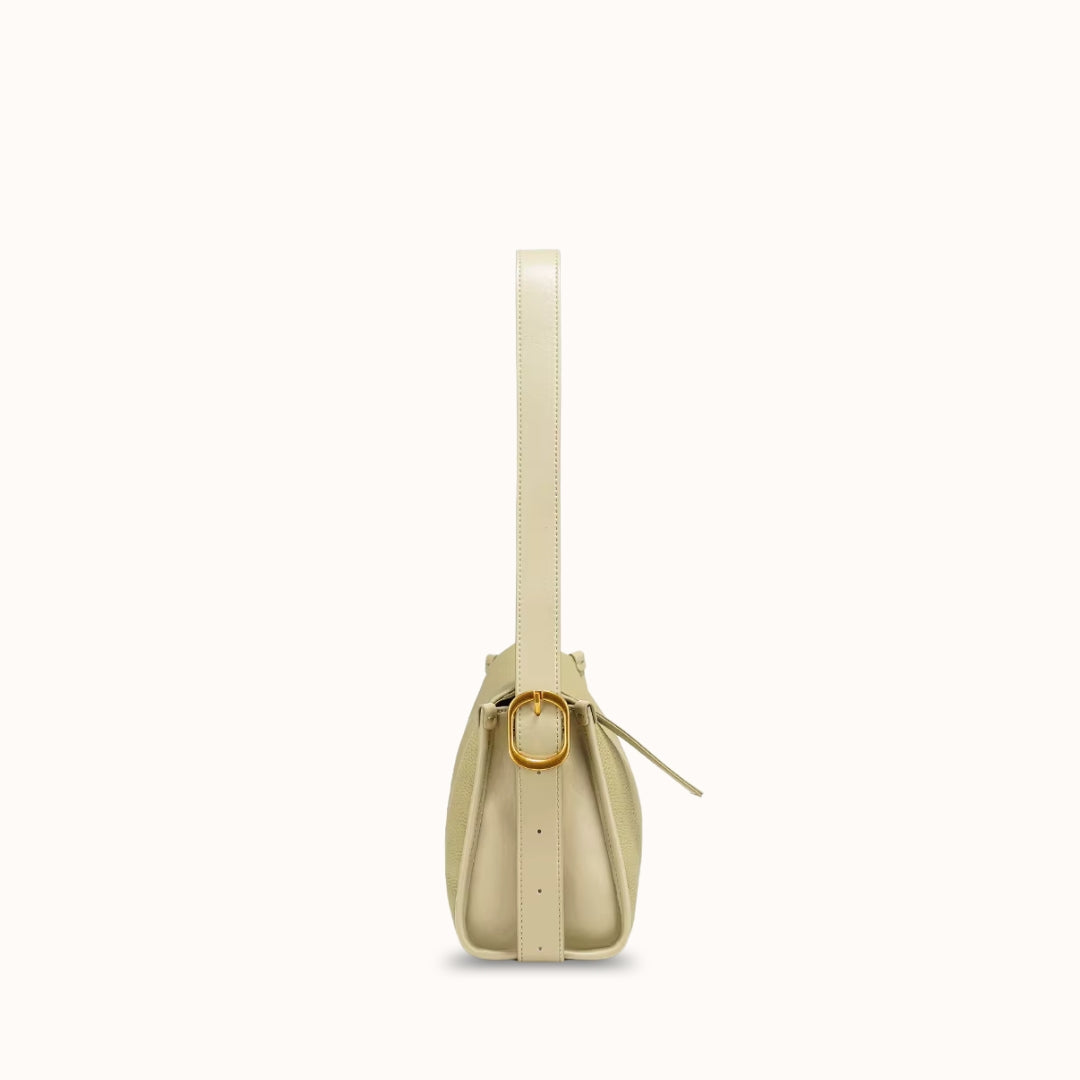 L'Oblong — Sac porté épaule en cuir grainé véritable femme | StylishStrap