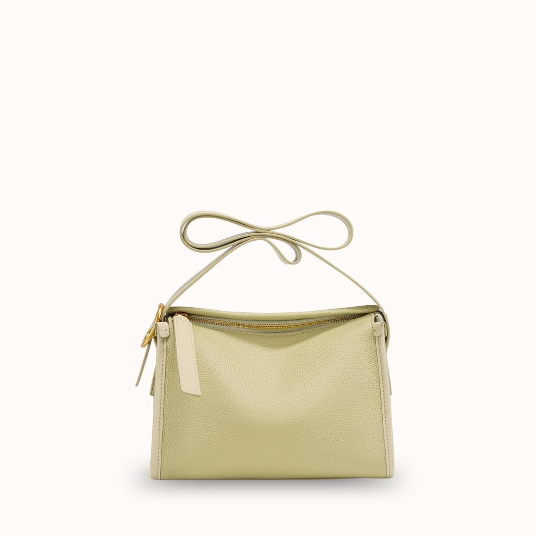 L'Oblong — Sac porté épaule en cuir grainé véritable femme | StylishStrap