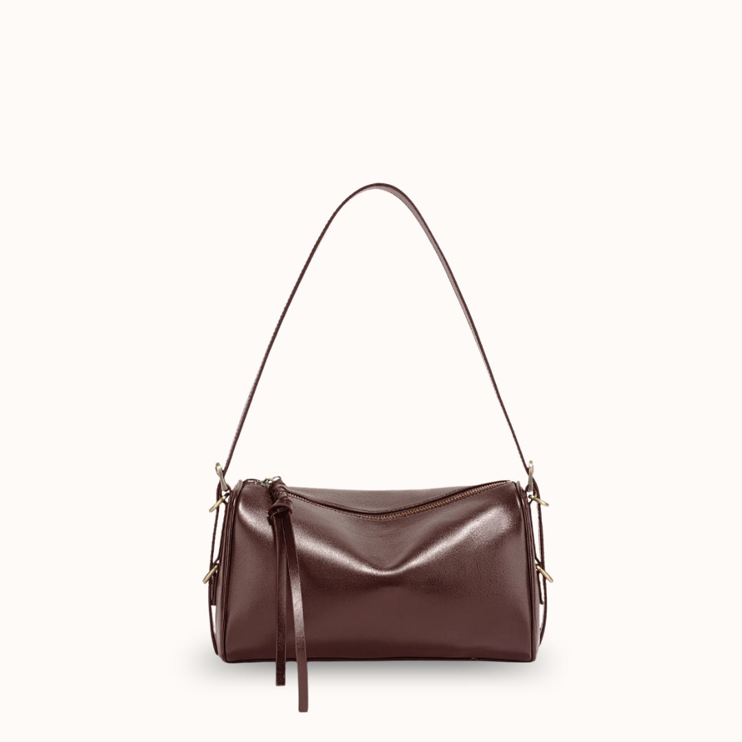 Le Karmin marron — Sac porté épaule cuir de vache | StylishStrap