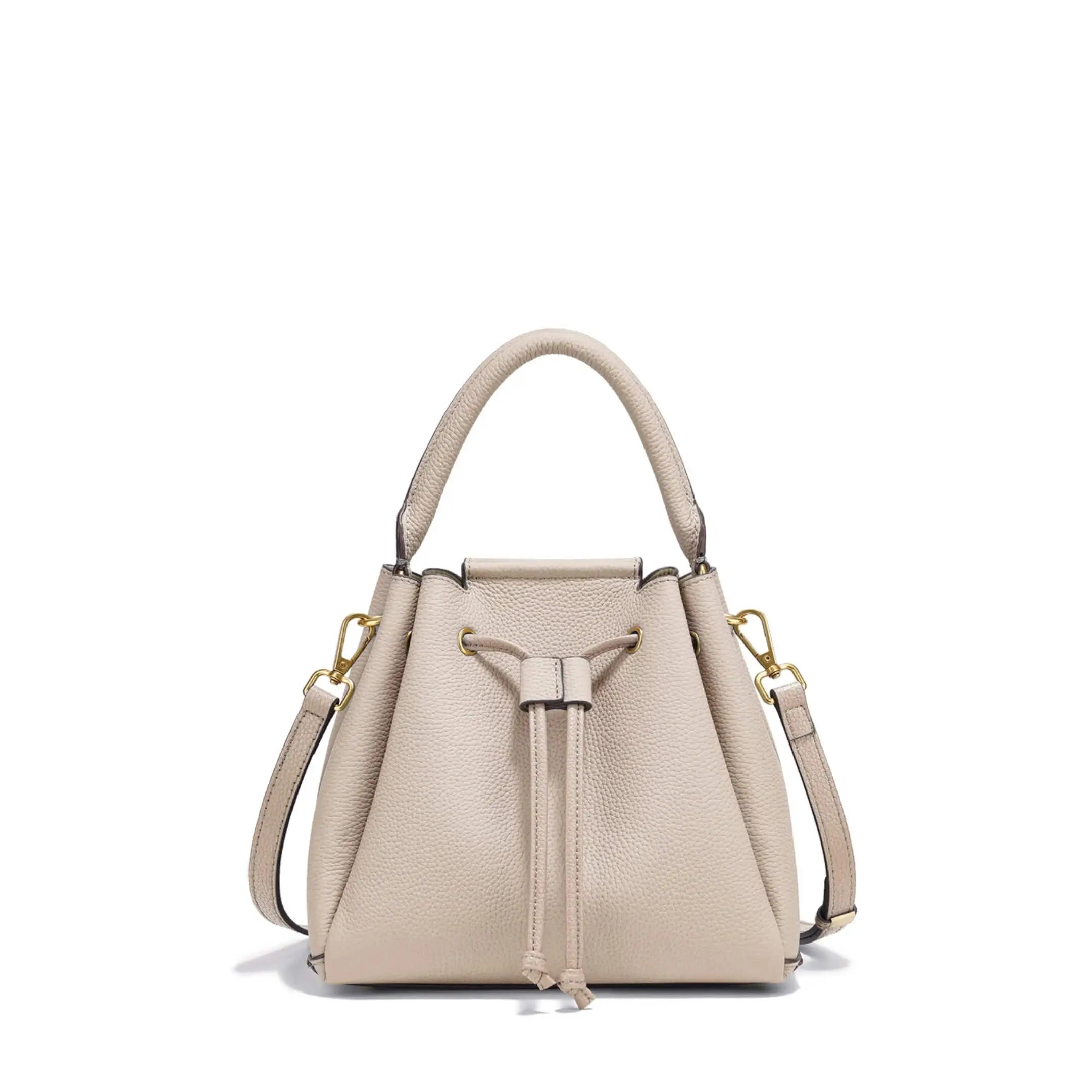 Le Saturne - Petit sac seau cuir grainé
