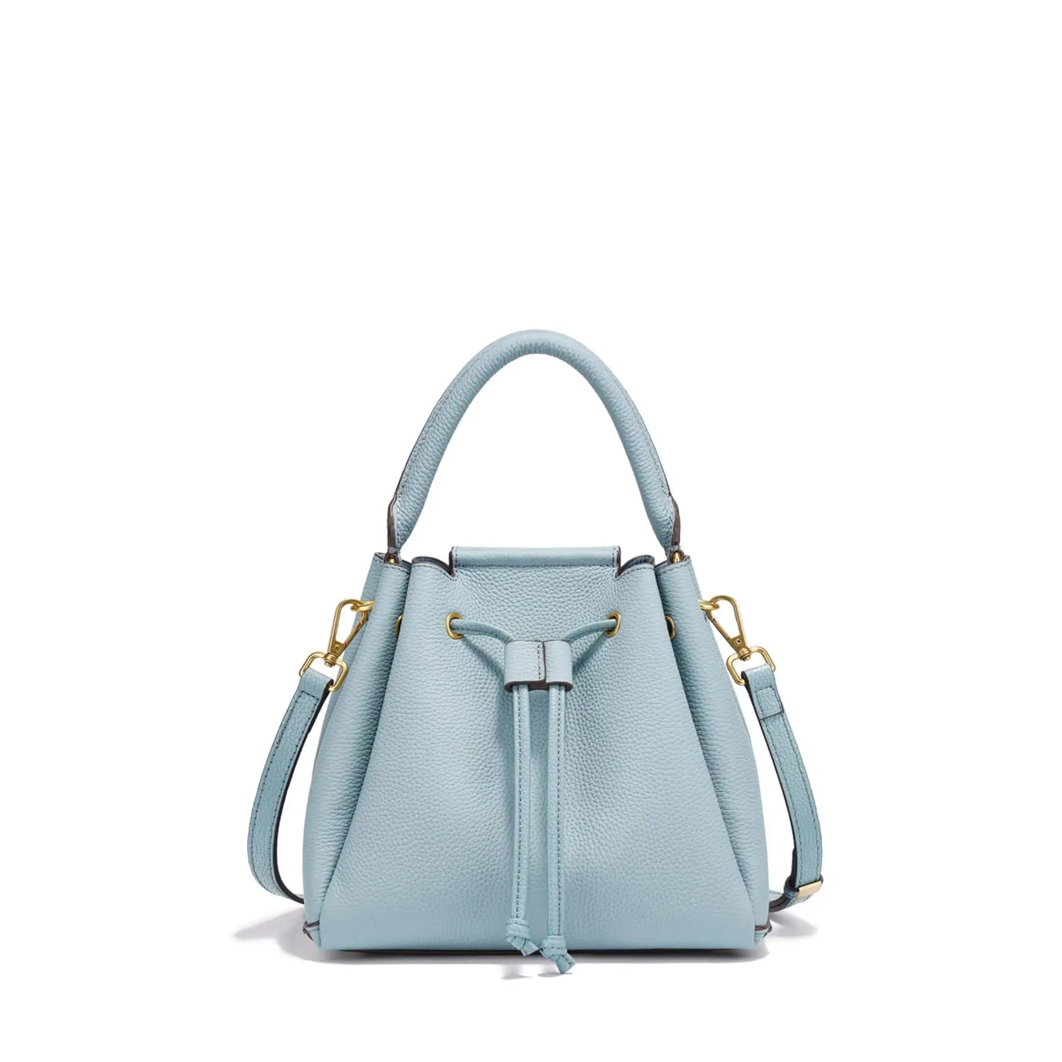 Le Saturne - Petit sac seau cuir grainé