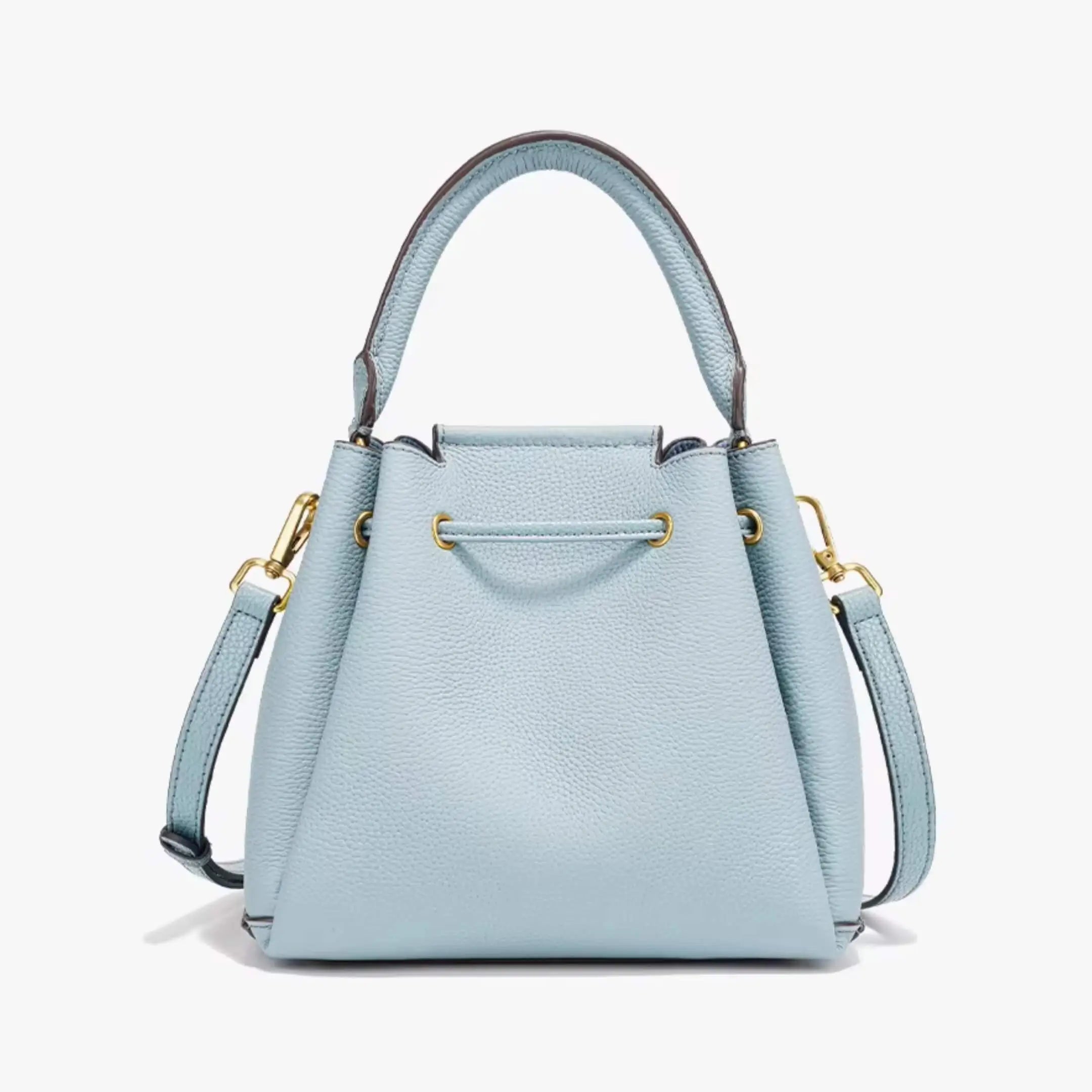 Le Saturne - Petit sac seau cuir grainé