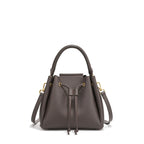 Le Saturne - Petit sac seau cuir grainé