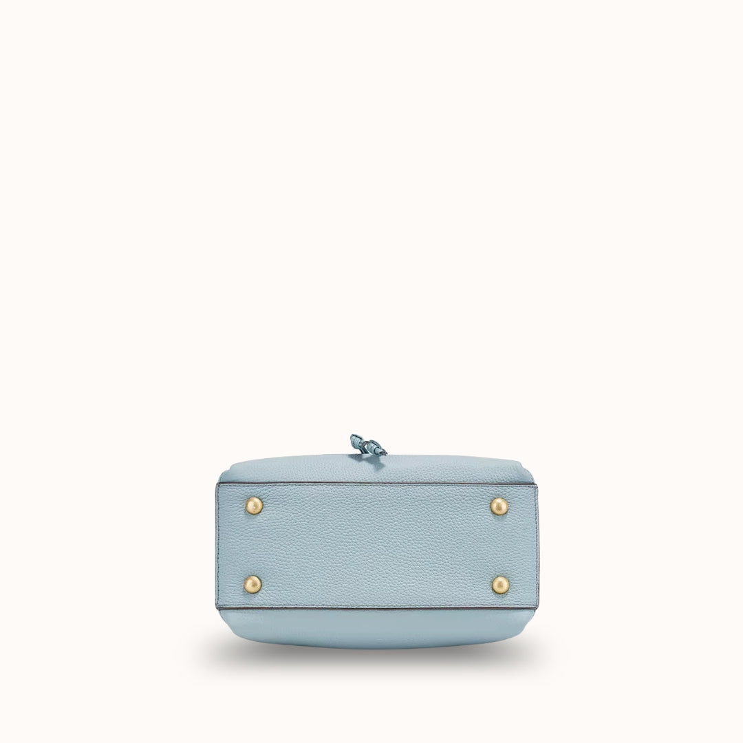 Le Saturne — Petit sac seau en cuir grainé véritable | StylishStrap