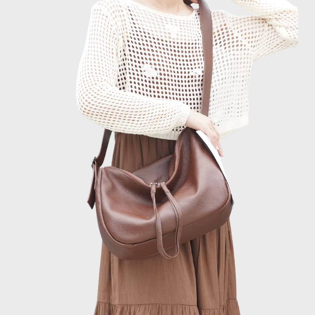 Sac hobo en cuir structuré - Le Courbet